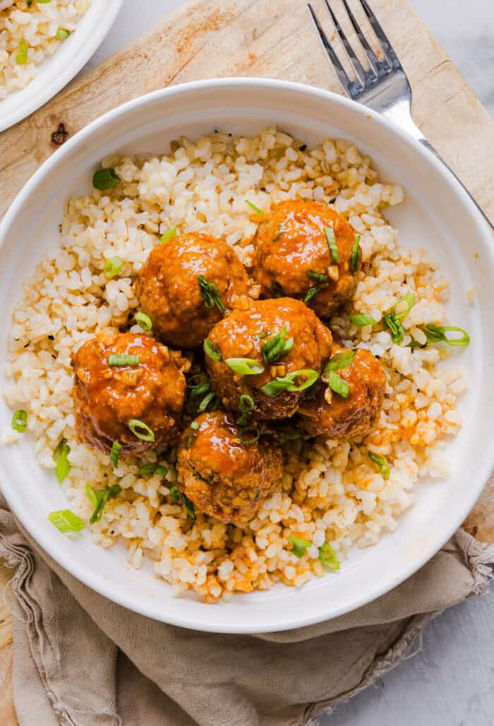 Honey Sriracha Glazed Meatballs